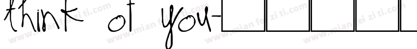 think of you字体转换